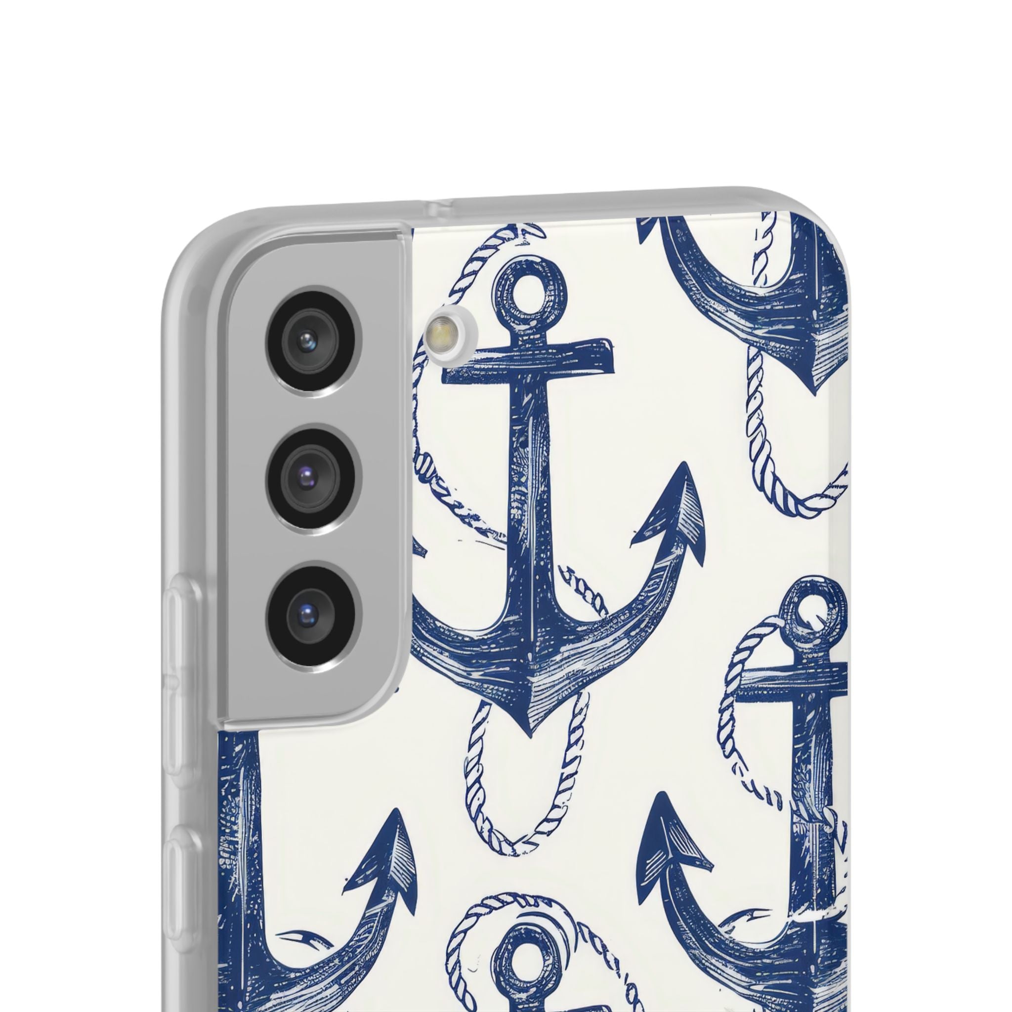 Navy Anchor Loop Samsung S22 Plus Case - Soft