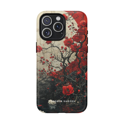 Zen Blossoms in Moonlight iPhone 15 | Tough+ Phone Case