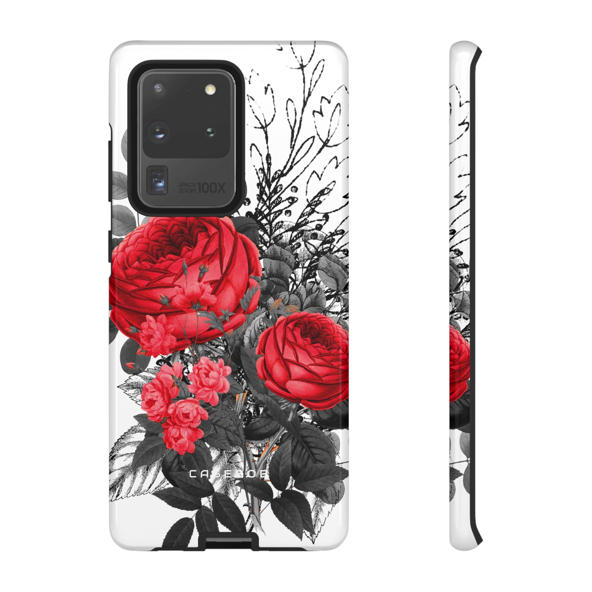 Roclops Gothic Flower - Protective Phone Case