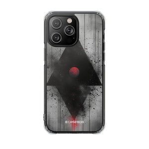 Grunge Geometry - Phone Case for iPhone (Clear Impact - Magnetic)