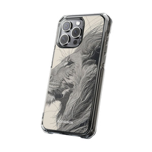 Majestic Linework - Phone Case for iPhone (Clear Impact - Magnetic)