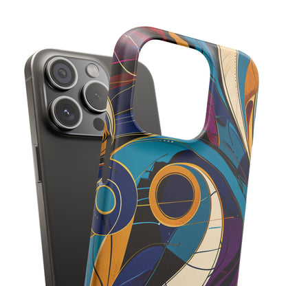 Vintage Vortex Harmony iPhone 15 - Slim Phone Case