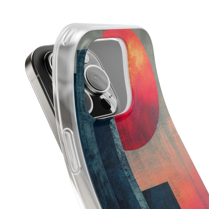 Abstract Geometric Skyline - Flexi iPhone 16 Phone Case