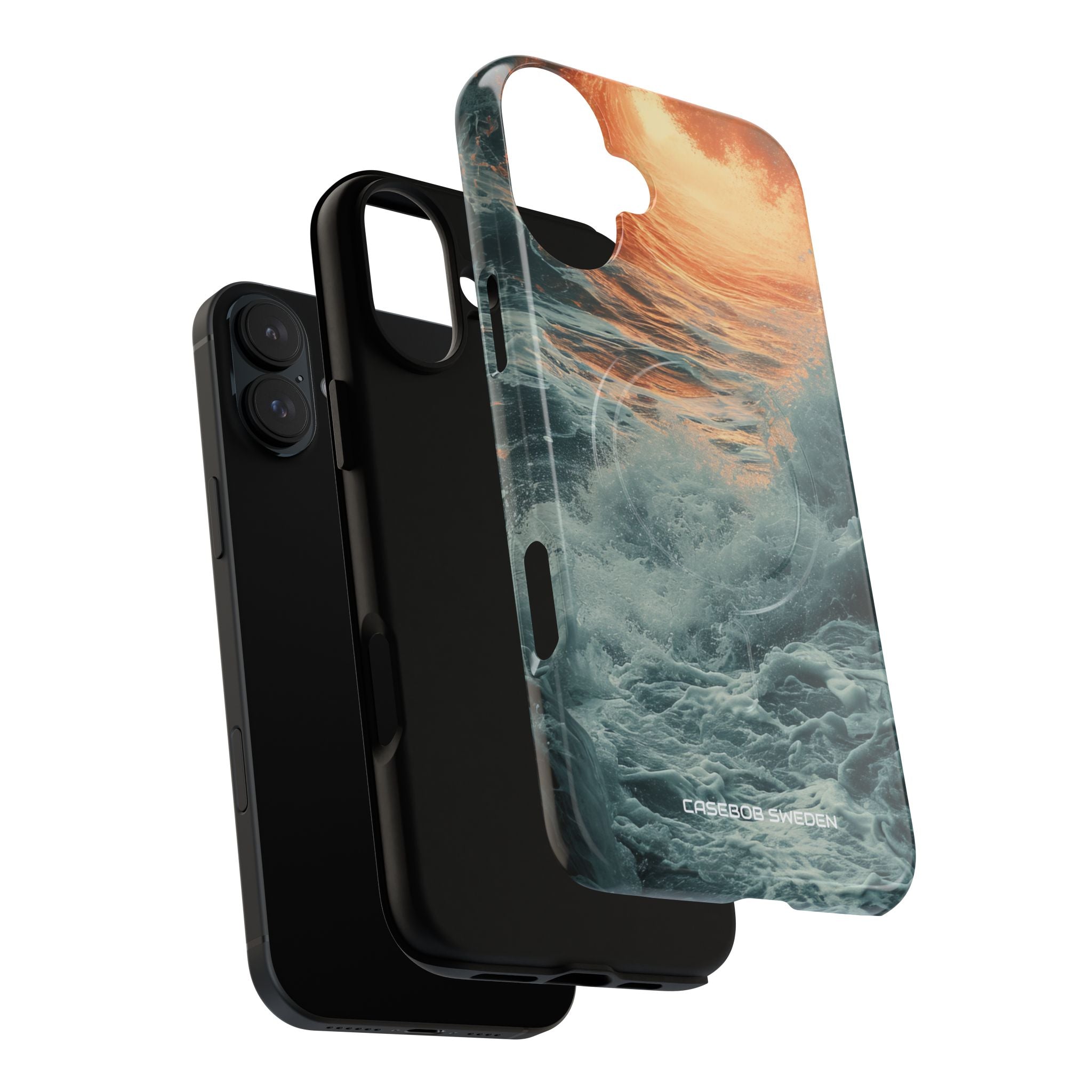 Fiery Wave Power - Tough + MagSafe® iPhone 16 Phone Case