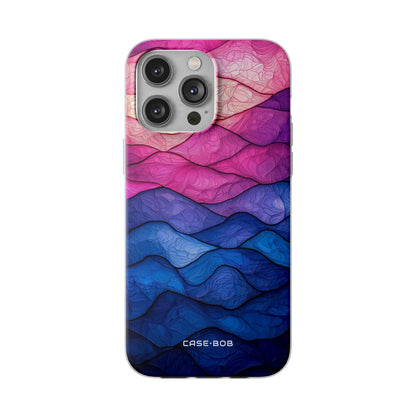 Wavy Vein Gradient iPhone 14 Pro Max Case - Soft