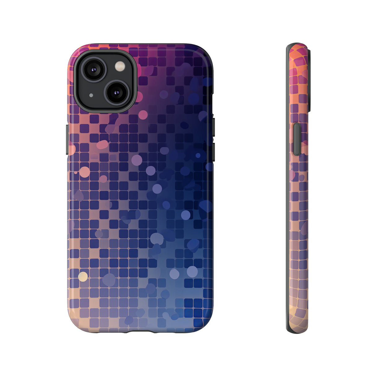 Azure Square: Blue Gradient - Protective Phone Case