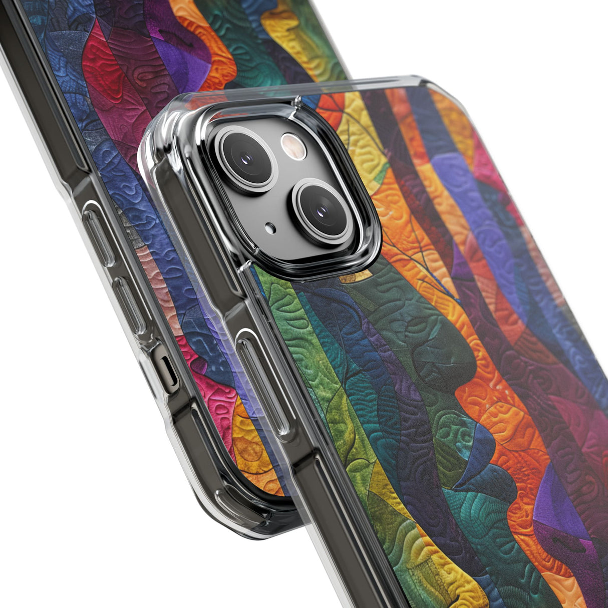 Interwoven Vibrance - Phone Case for iPhone (Clear Impact - Magnetic)