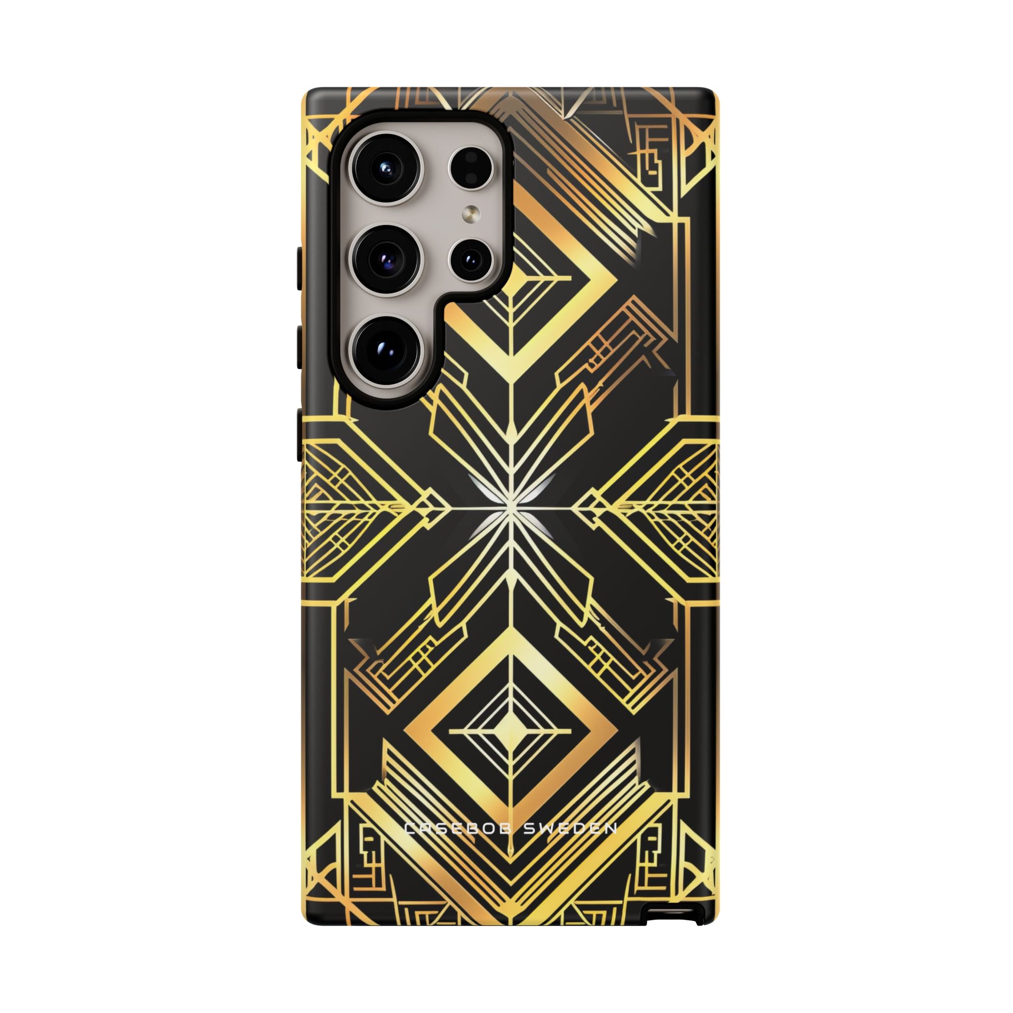 Golden Geometric Opulence Samsung S24 - Tough Phone Case