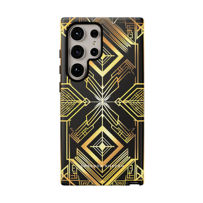 Golden Geometric Opulence Samsung S24 - Tough Phone Case