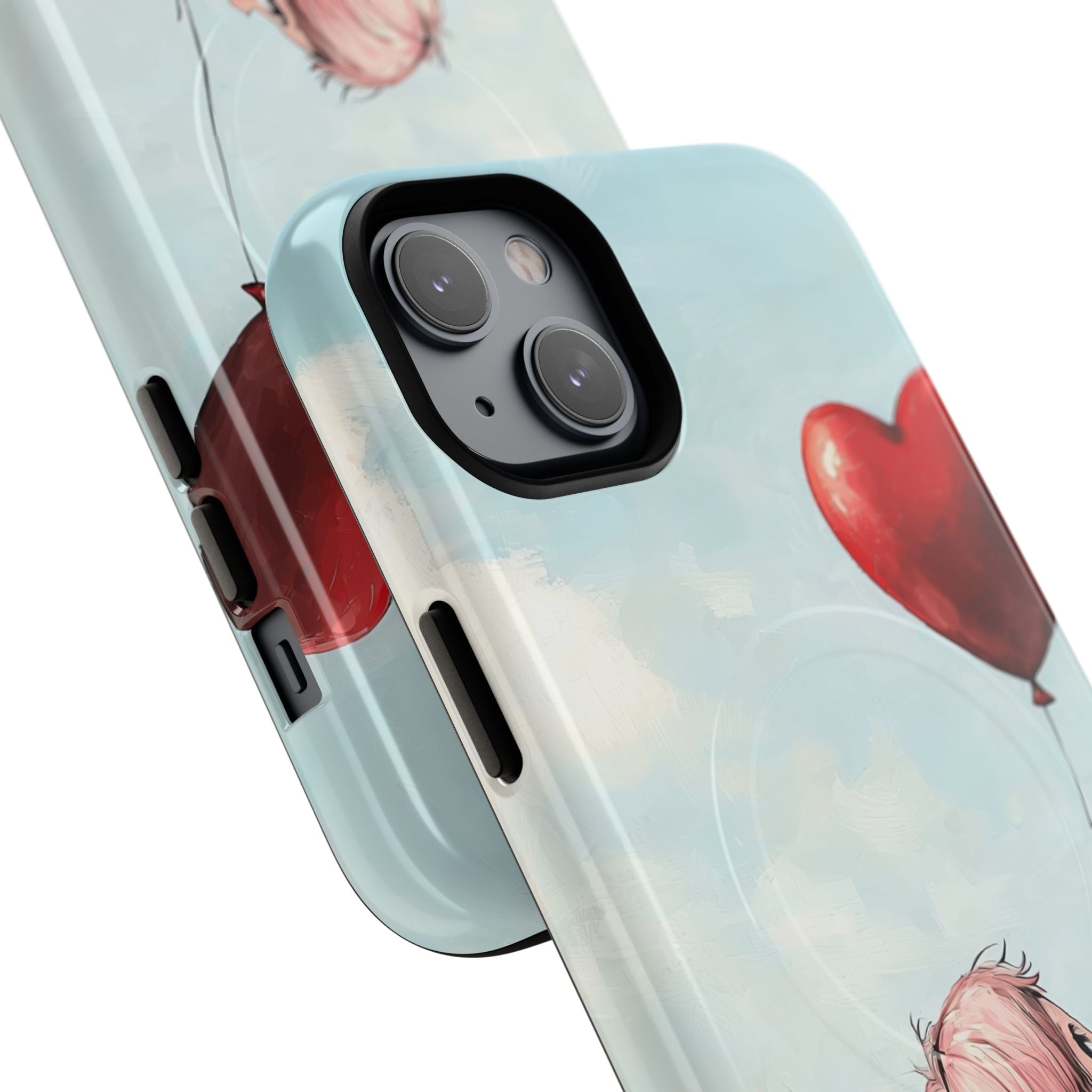 Heart Balloon Glow iPhone 14 Plus Case - Tough+