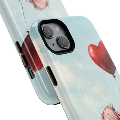 Heart Balloon Glow iPhone 14 Plus Case - Tough+