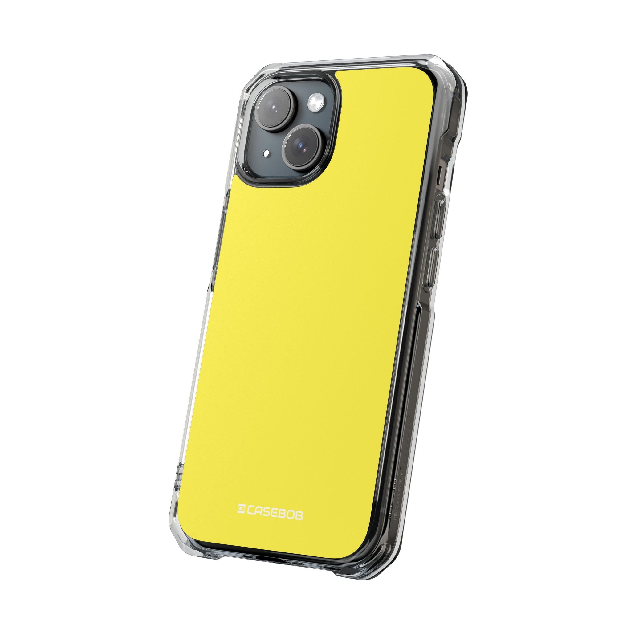 Lemon Yellow - Clear Impact Case for iPhone