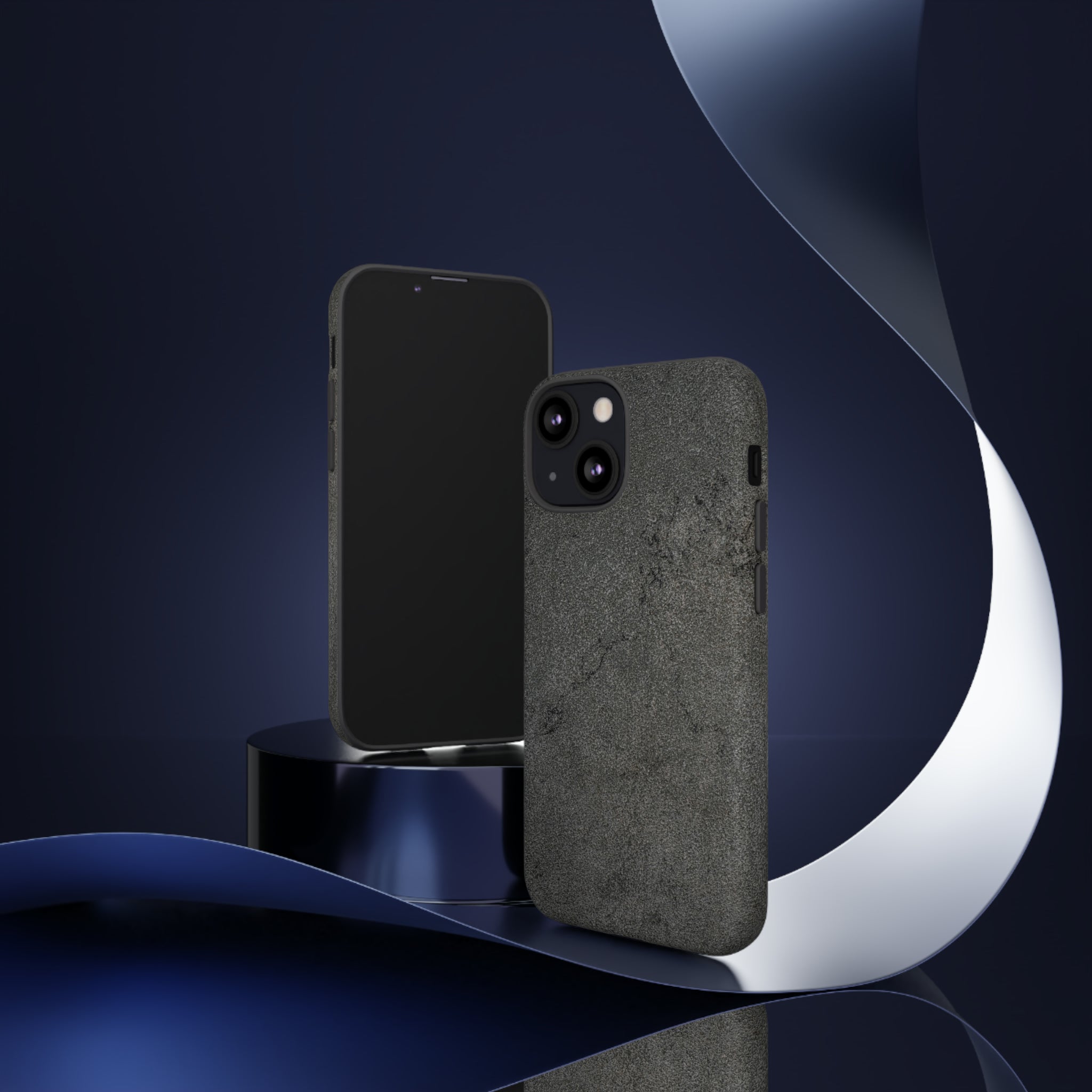 Steel Grey Granite - Protective Phone Case