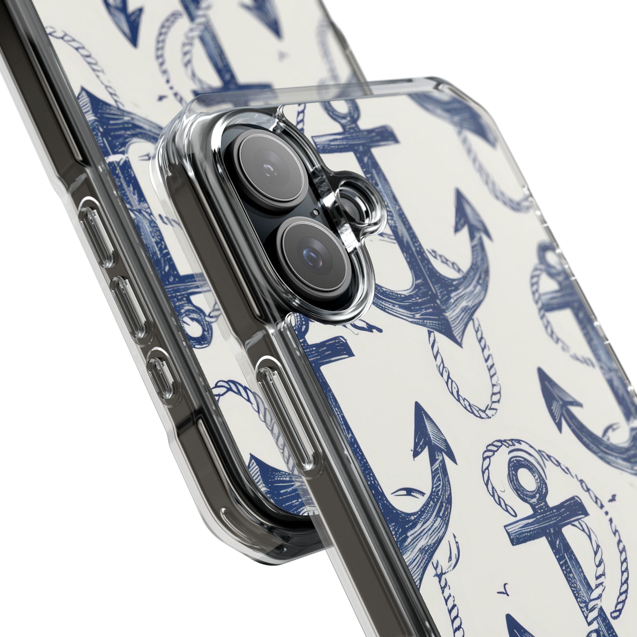 Navy Anchor Loop iPhone 16 Plus Case - Impact