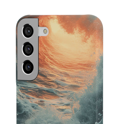 Fiery Wave Power - Slim Samsung S22 Phone Case