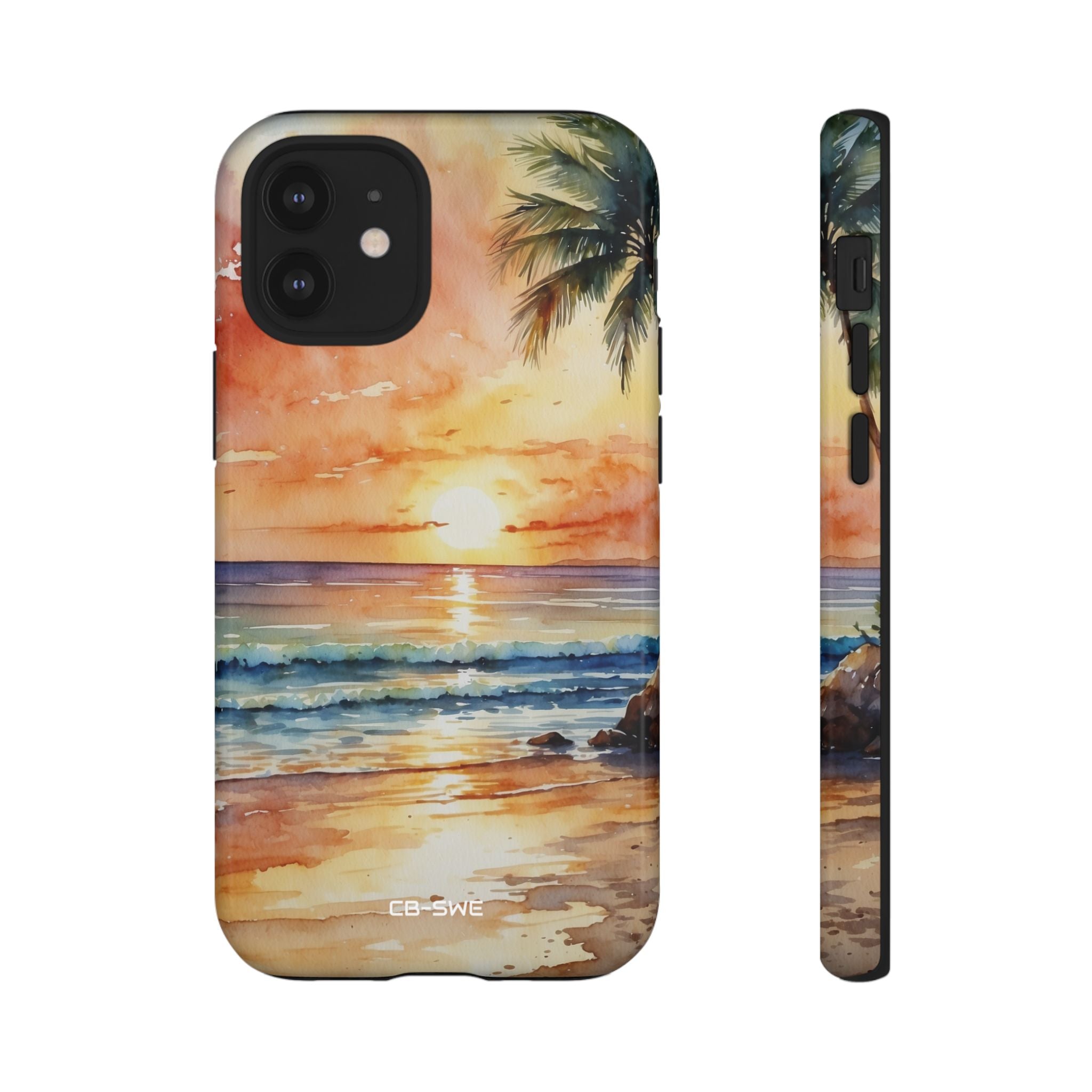 Sunset Kisses Ocean - iPhone Case