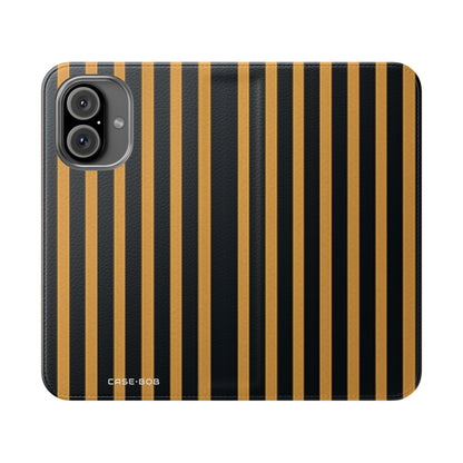 Golden Stripes - iPhone 16  Case - Wallet
