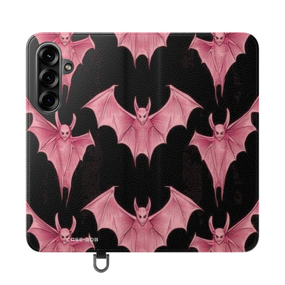 Pink Batwave - Samsung S25+ Case - Wallet