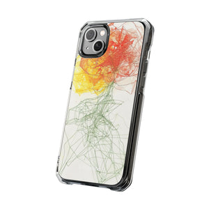 Fiery Blossom - Phone Case for iPhone (Clear Impact - Magnetic)