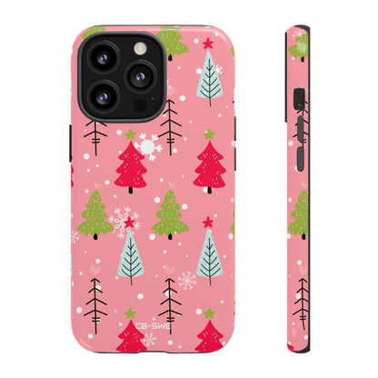 Festive Trees Dance - iPhone Case