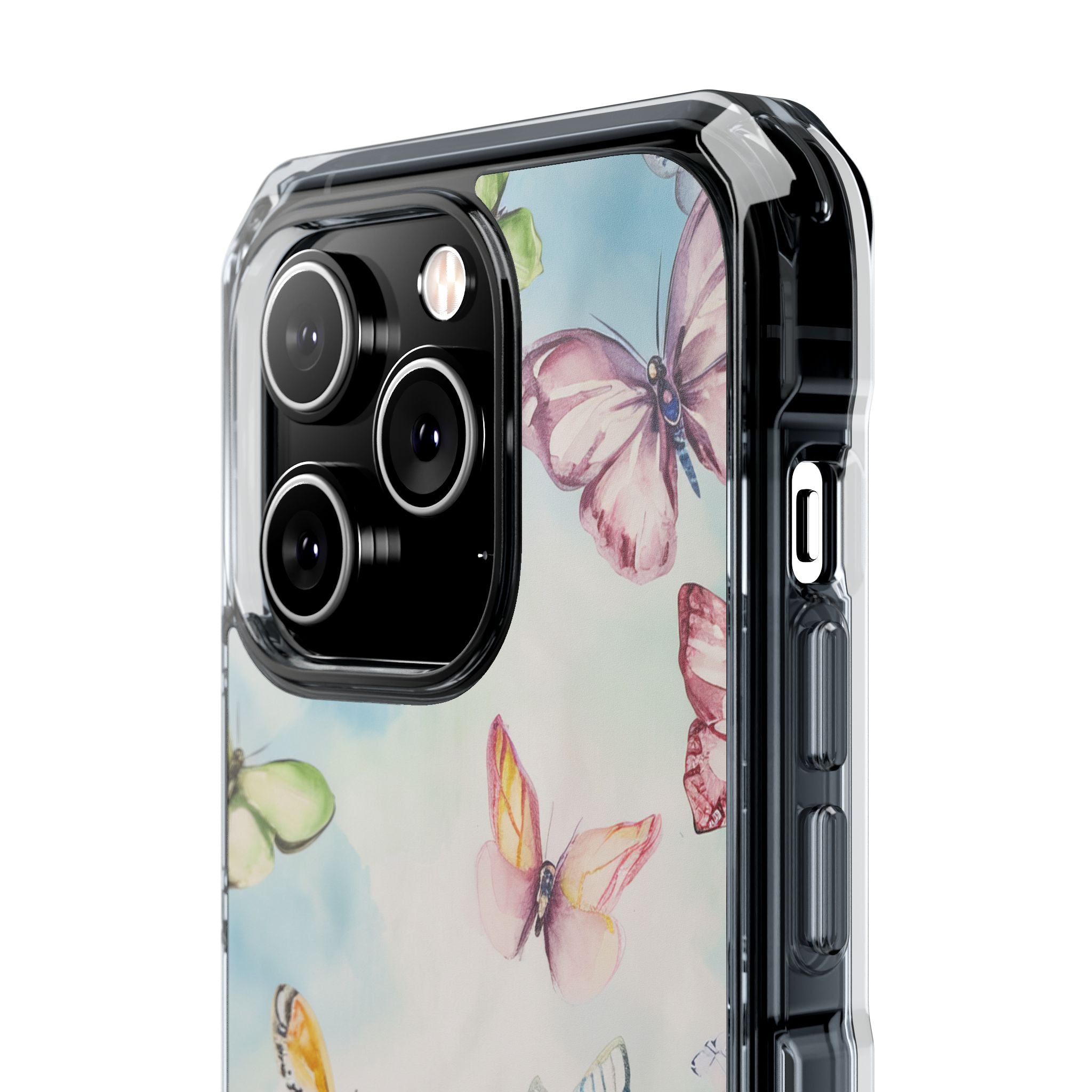 Watercolor Butterfly Bliss - Clear Impact iPhone 14 Phone Case