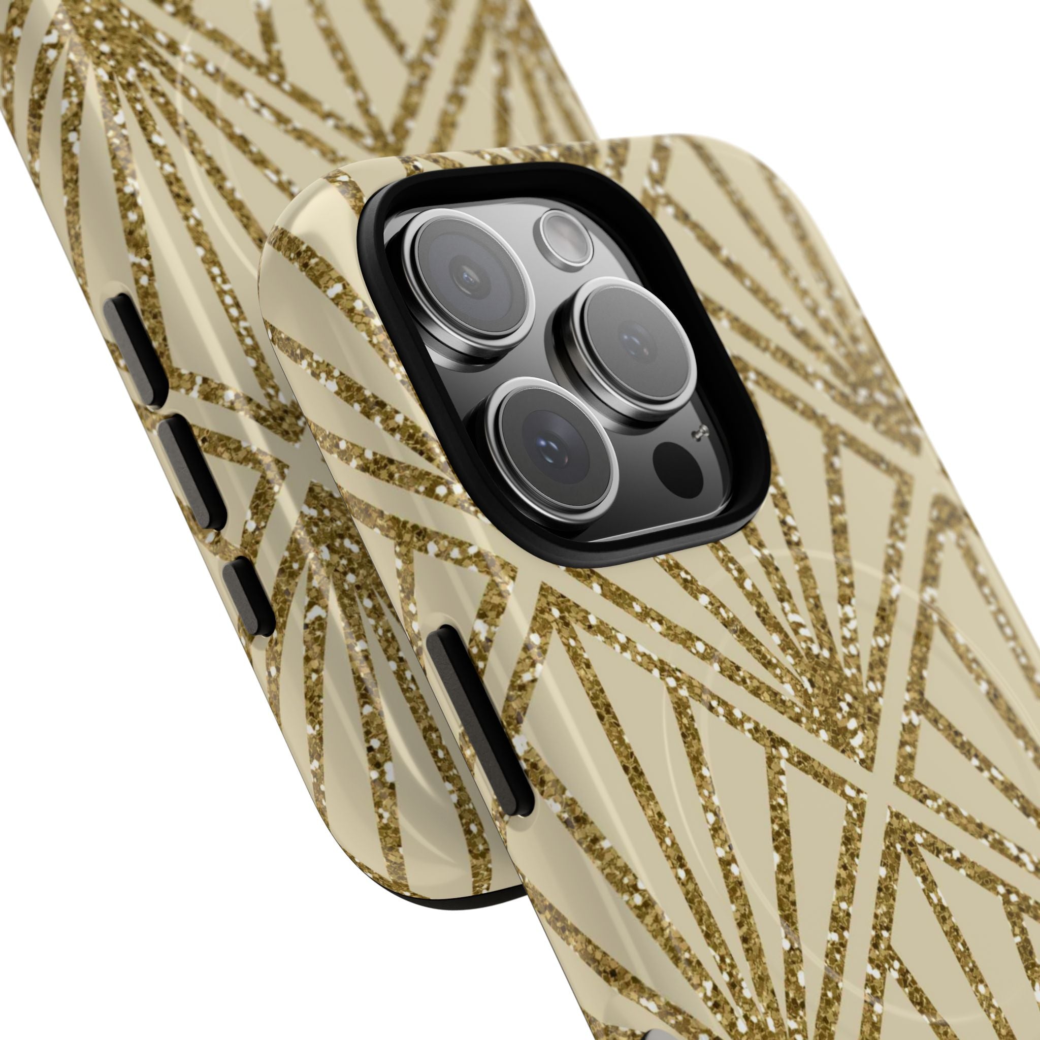 Gold Diamond Radiance iPhone 16 Pro Case - Tough+