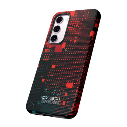 Crimson Circuit Grid Samsung S23 - Tough
