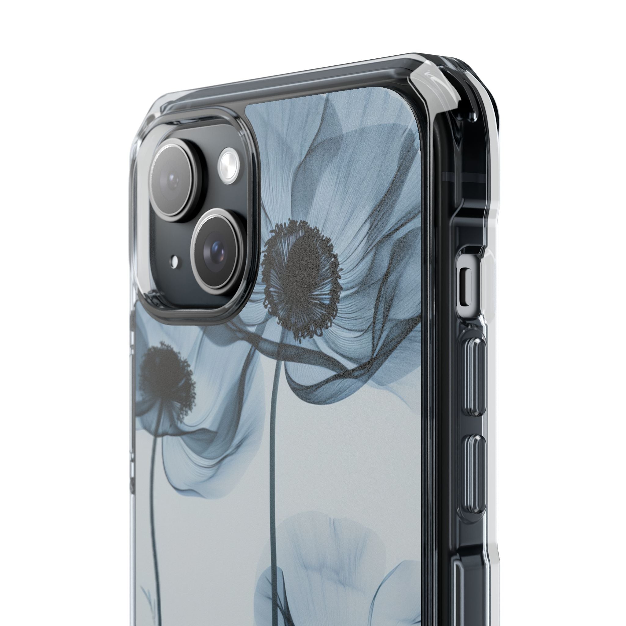 Ethereal X-Ray Flowers iPhone 15 - Clear Impact Phone Case