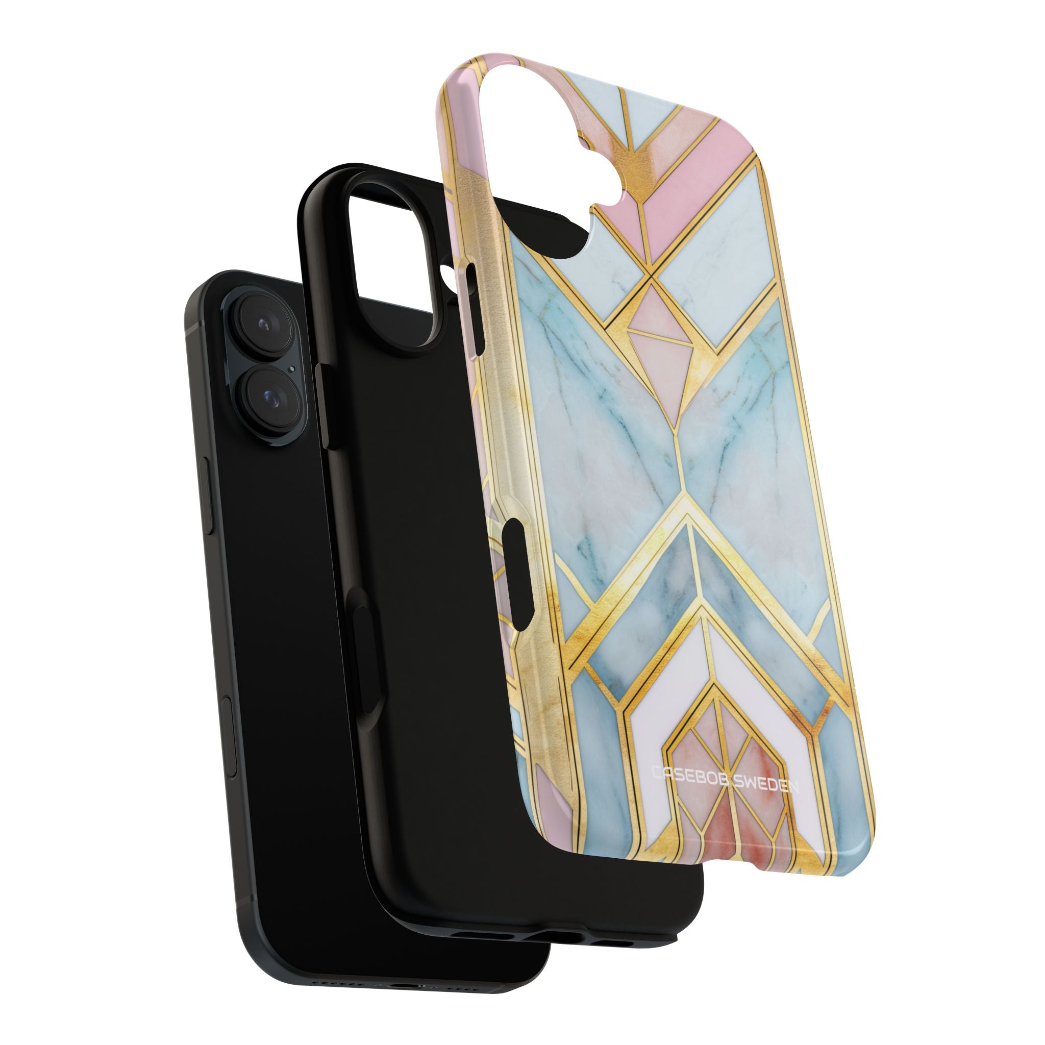 Gold Pink Art Deco - Tough iPhone 16 Phone Case