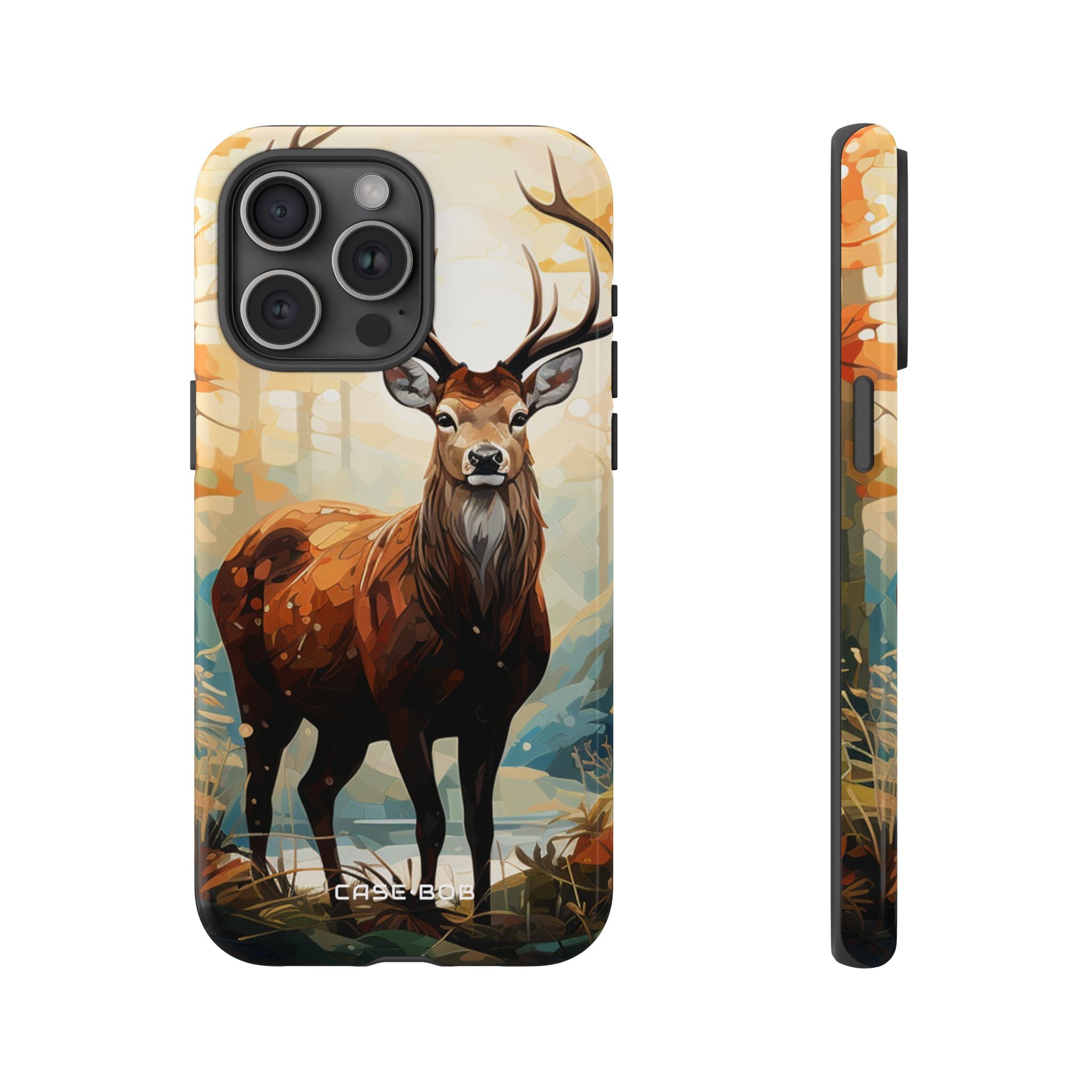 Glowing Stag iPhone 15 Pro Max Case - Tough