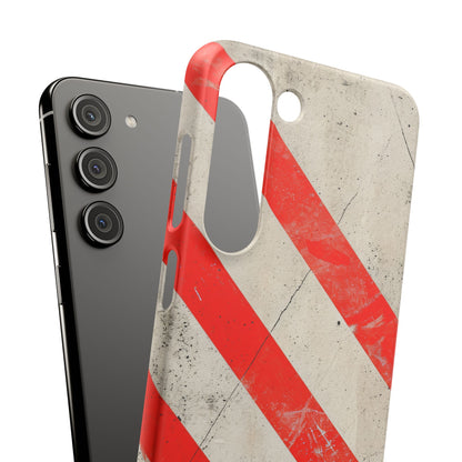 Striker Crimson Stripes Samsung S23 - Slim Phone Case