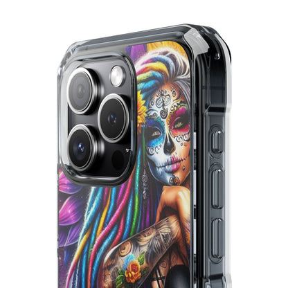 Sunflower Skull Glow iPhone 15 Pro Case - Impact