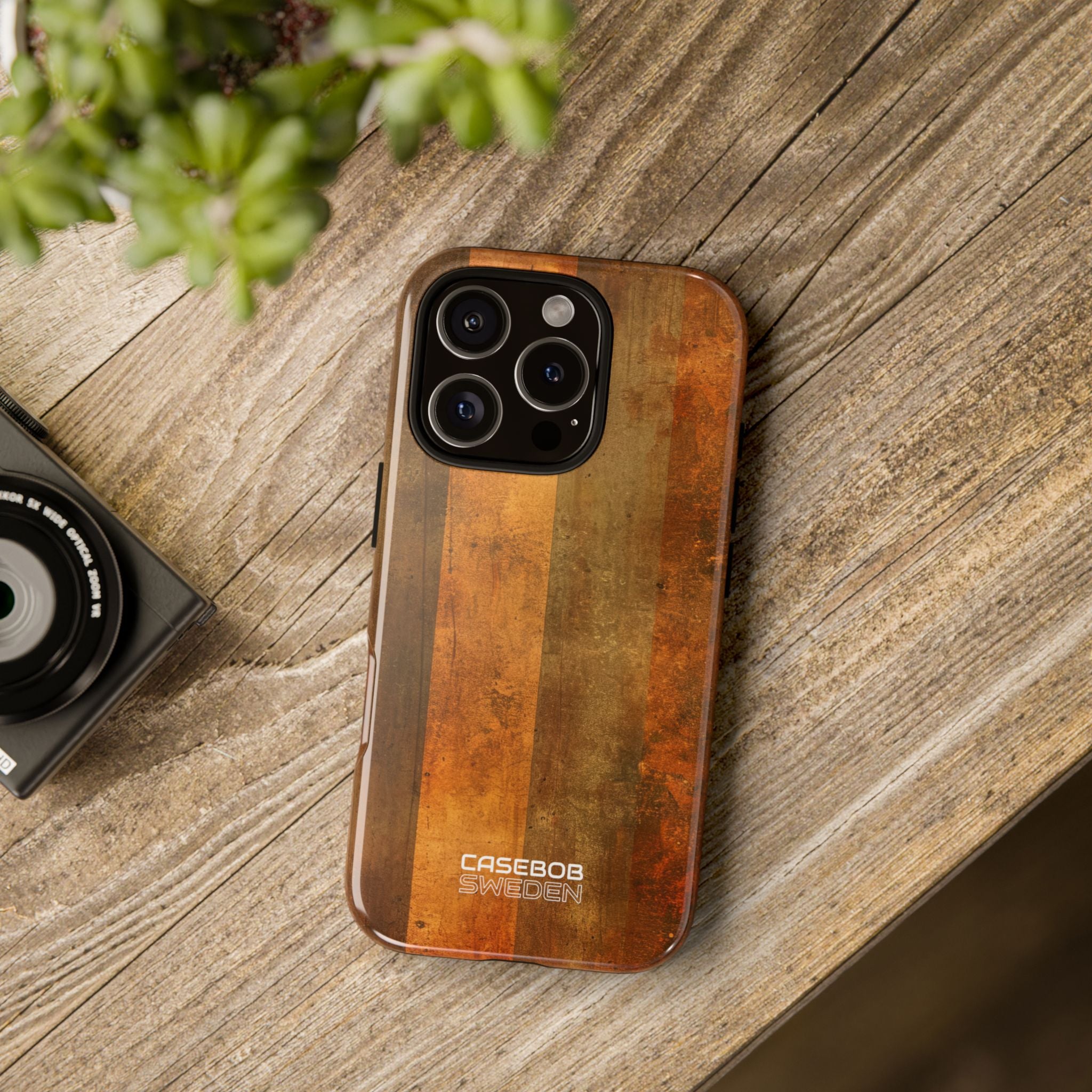 Rustic Striped Texture iPhone 16 - Tough