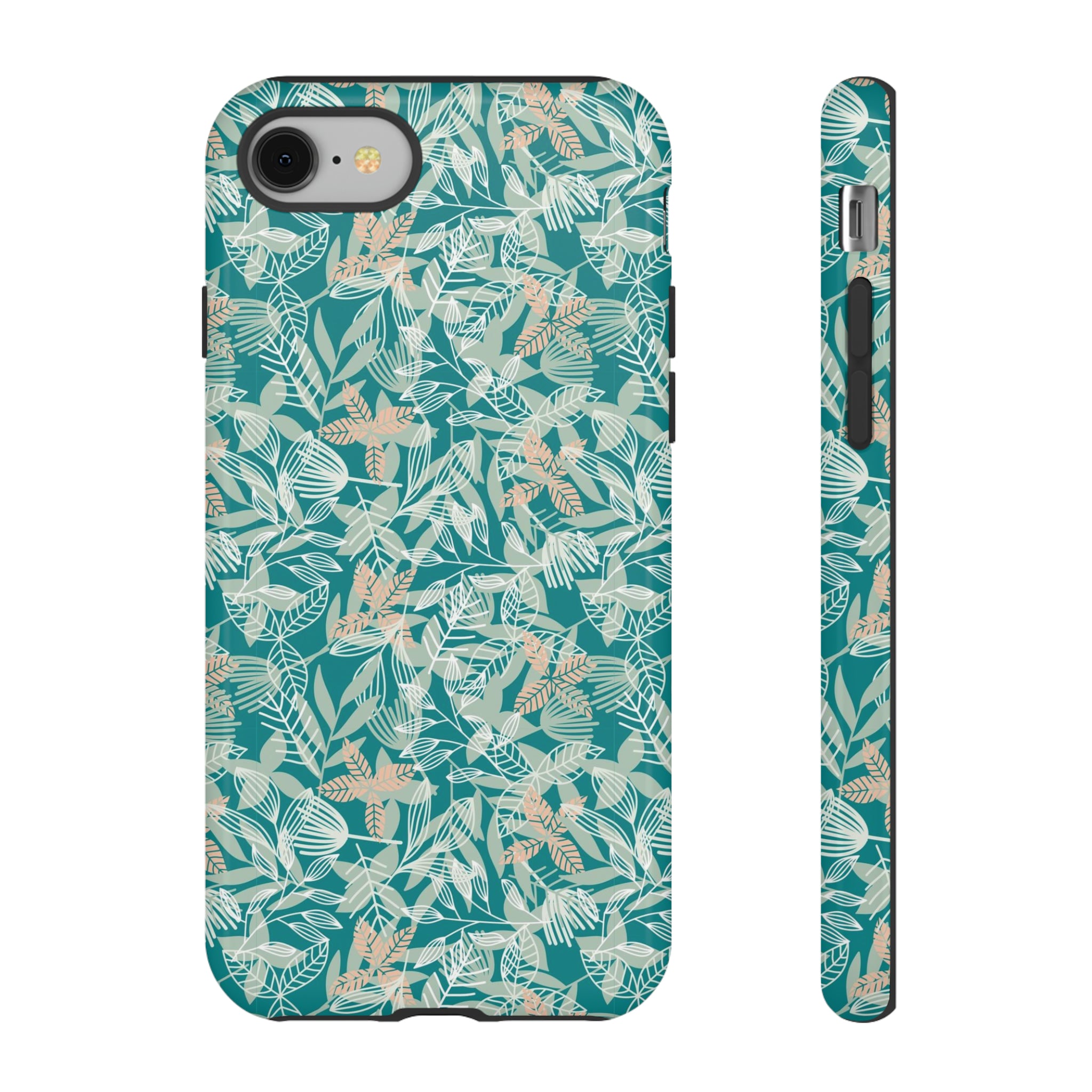 Dark Green Leaf Leaf - Protective Phone Case