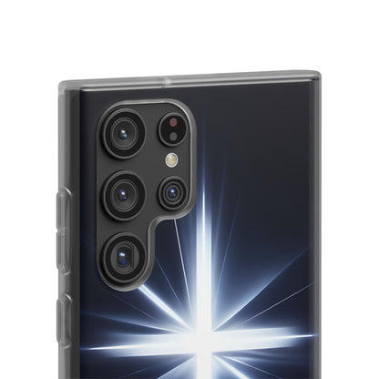 Glowing Crossburst Samsung S22 Ultra Case - Soft