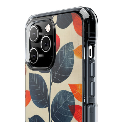 Autumn Nature Pattern - Clear Impact iPhone 14 Phone Case