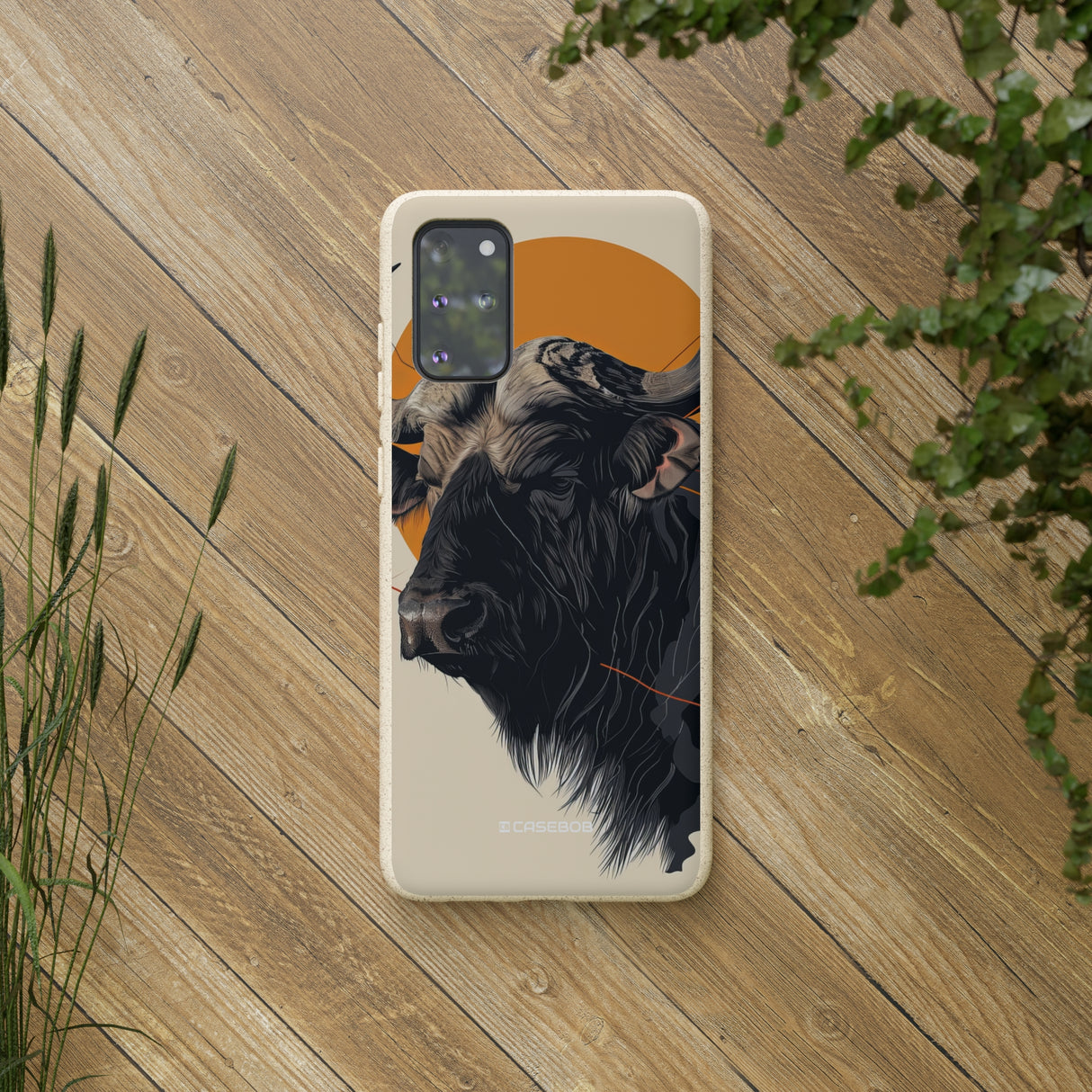 Majestic Buffalo Sun | Biodegradable Phone Case