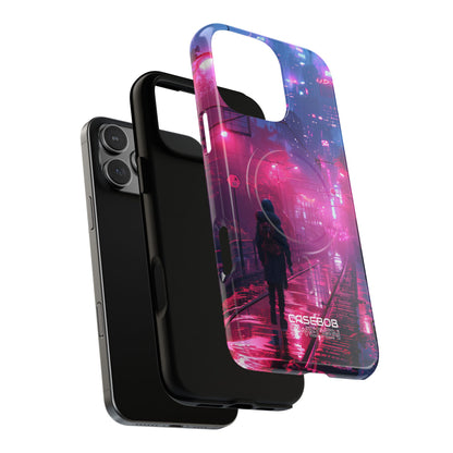 Neon Shadow City iPhone 16 - Tough+