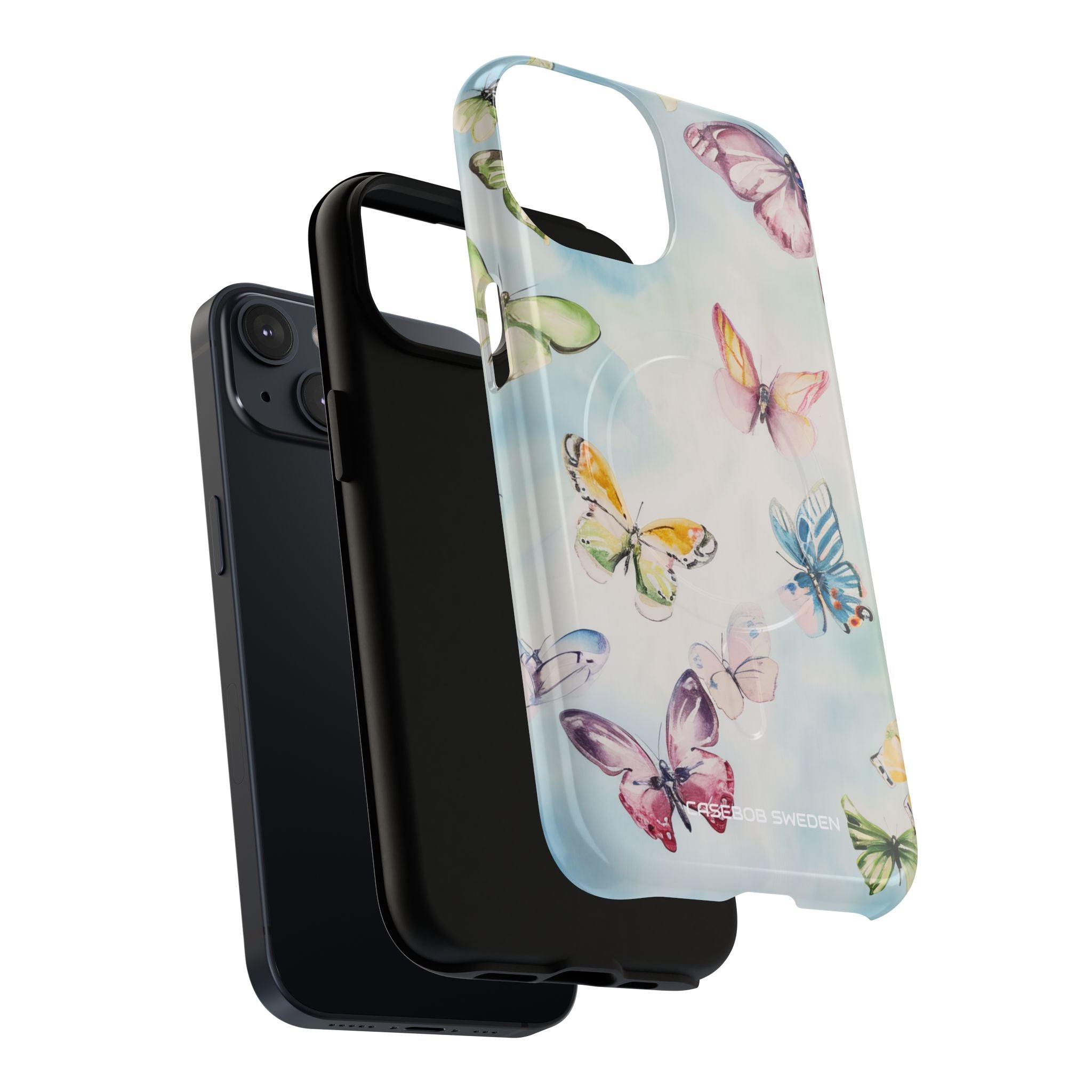 Watercolor Butterfly Bliss - Tough + MagSafe® iPhone 14 Phone Case