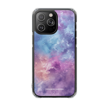 Cosmic Nebula Swirls - Clear Impact iPhone 14 Phone Case