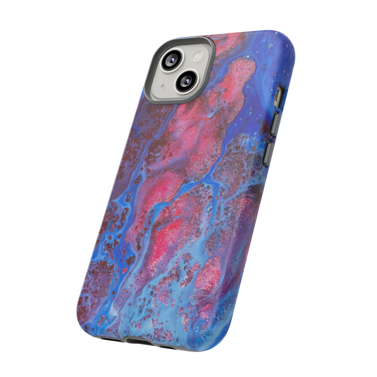 Red Mountain Ink Art iPhone Case (Protective) Phone Case