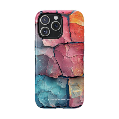 Cracked Earth Mosaic - Tough + MagSafe® iPhone 15 Phone Case