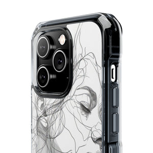 Ethereal Contours - Phone Case for iPhone (Clear Impact - Magnetic)