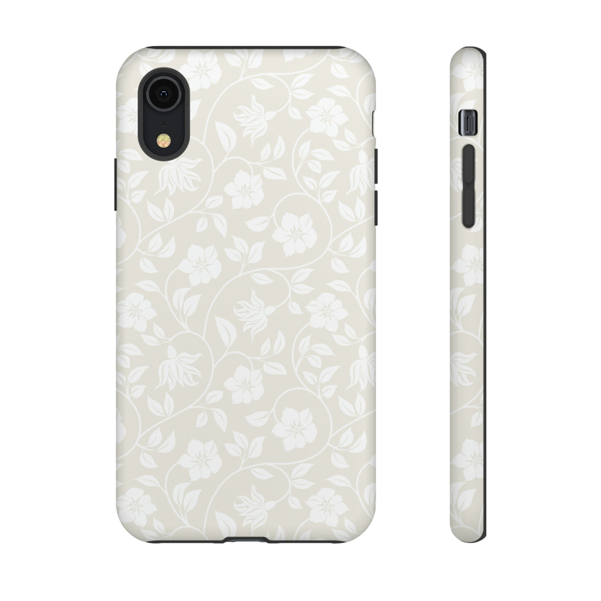 Light Color Floral iPhone case (Protective) - Protective Phone Case