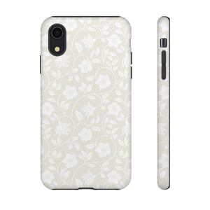 Light Color Floral iPhone case - Protective Phone Case