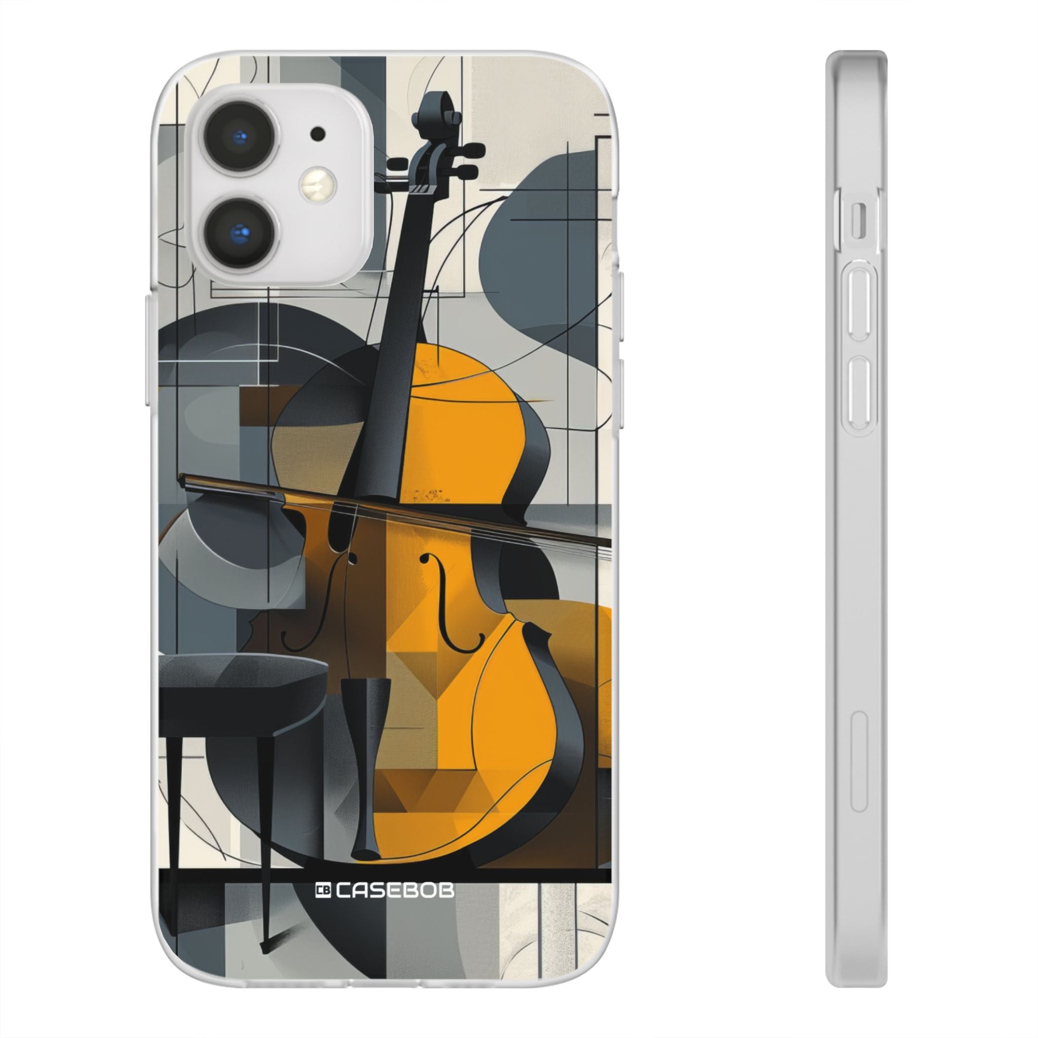 Cello Abstraction | Flexible Phone Case for iPhone