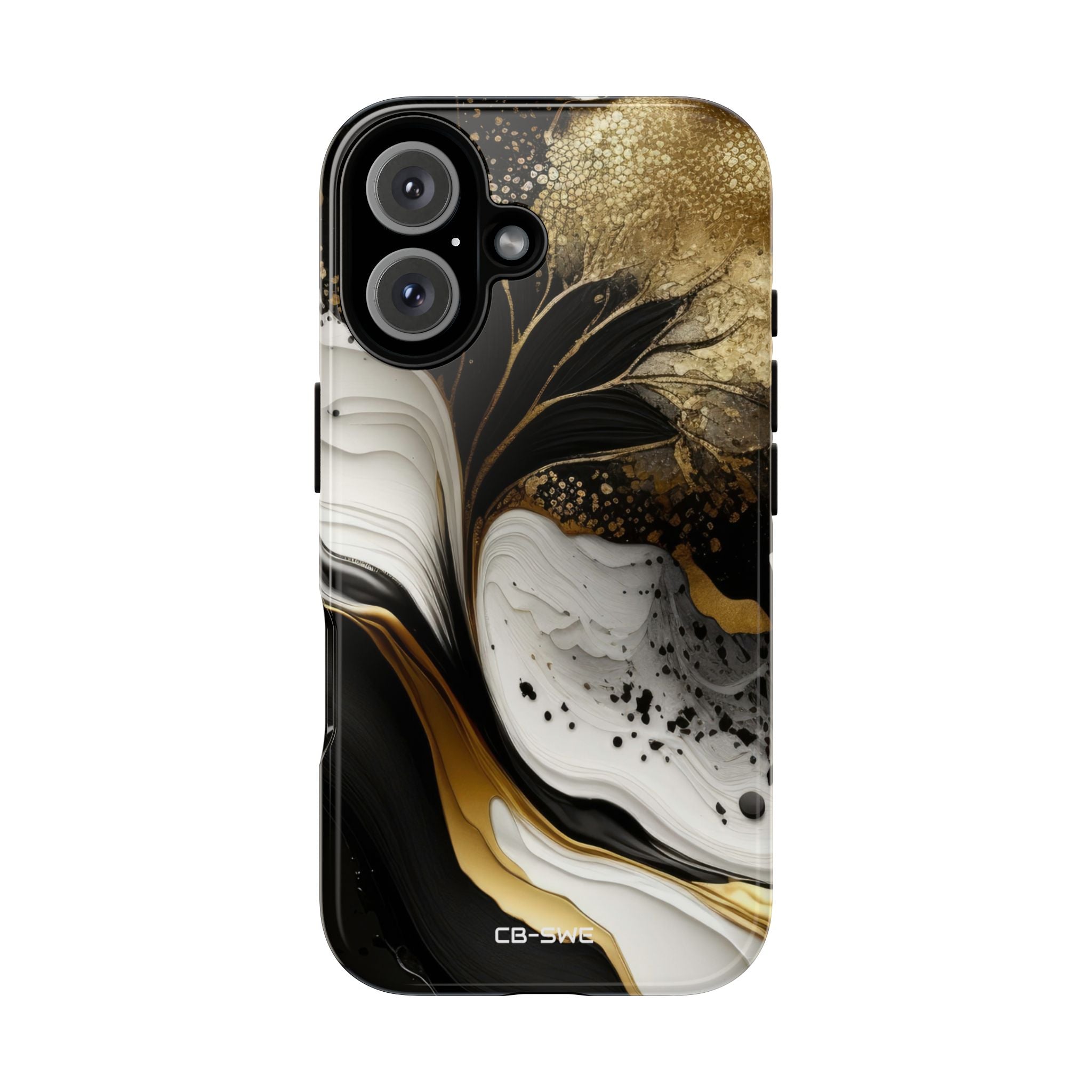 Gold Swirl Elegance - iPhone Case