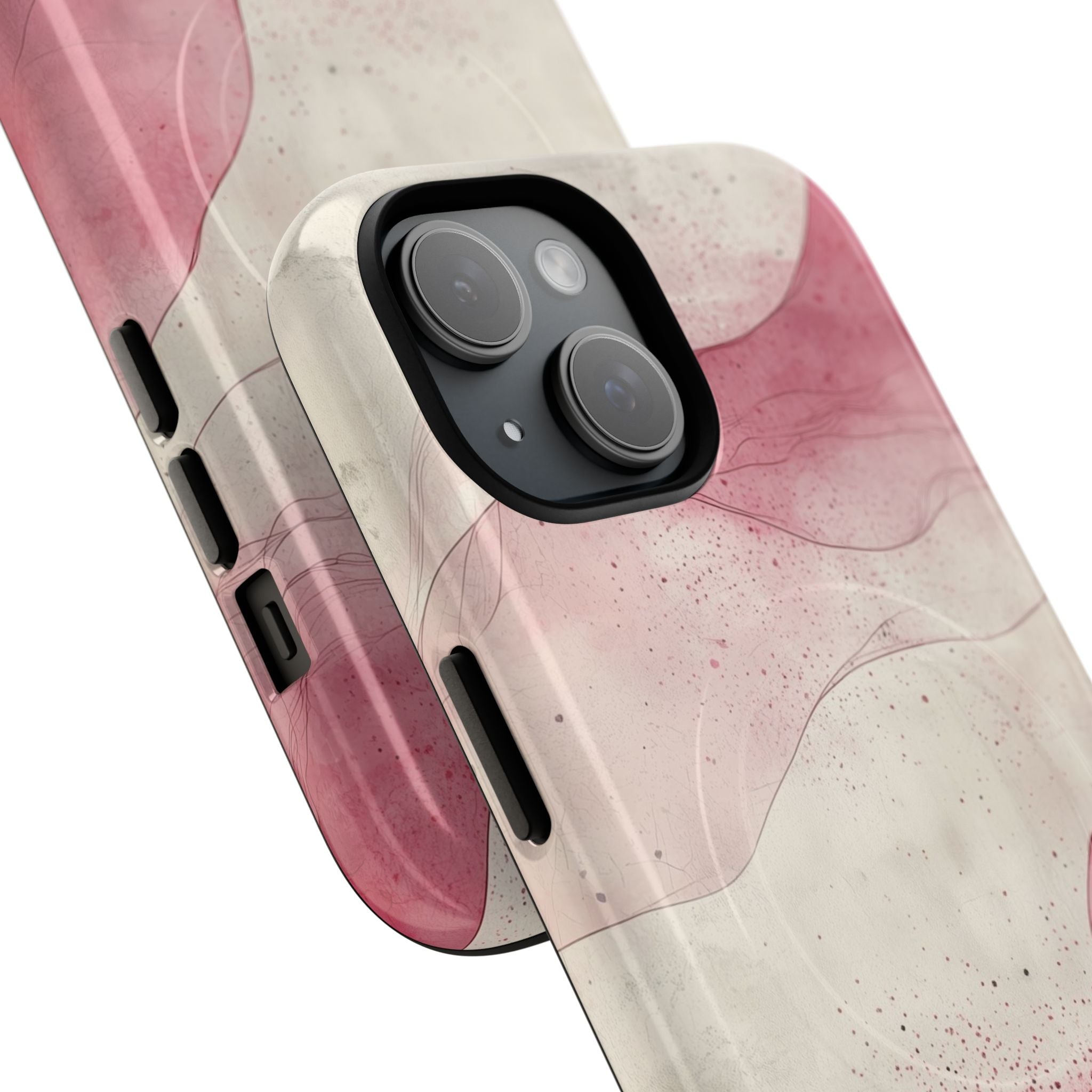 Crimson Waves iPhone 15 Case - Tough+