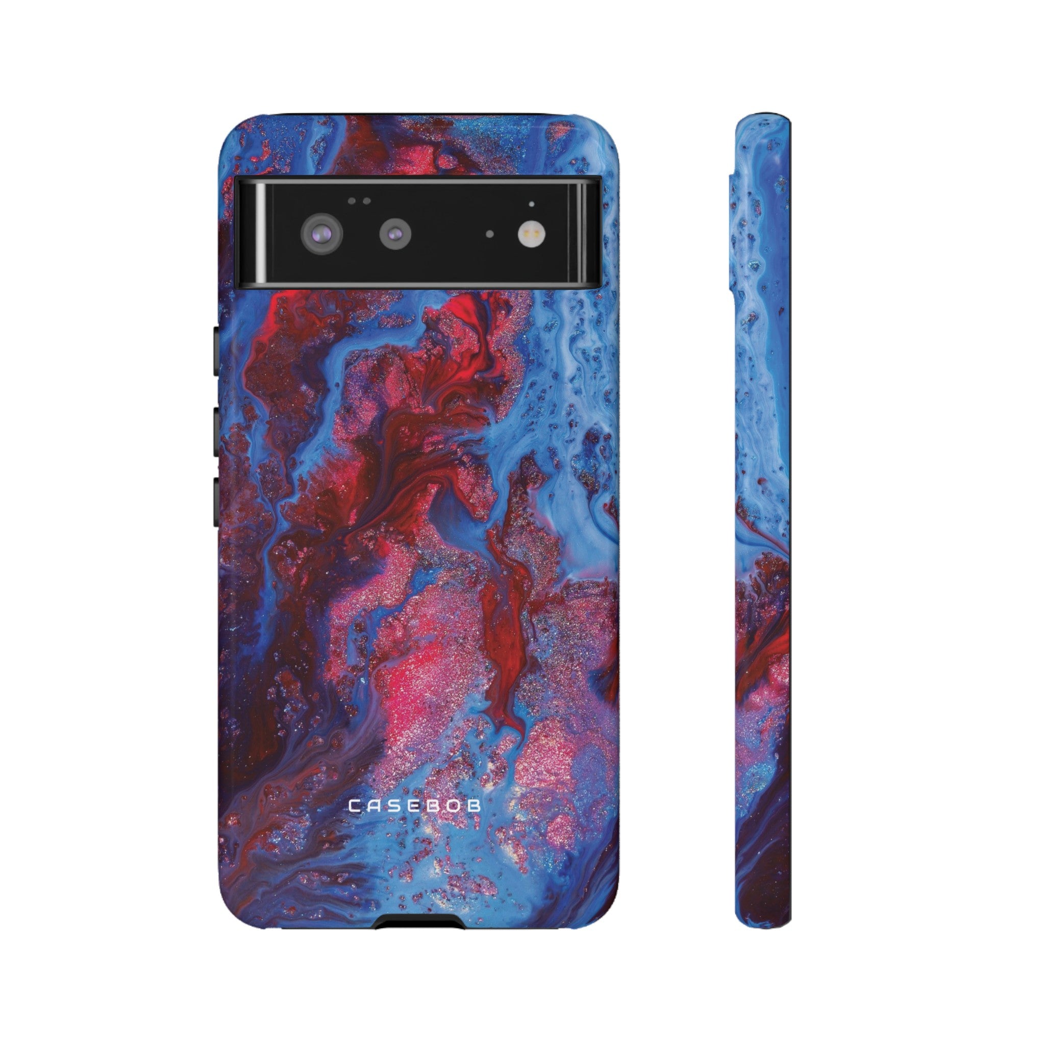 Deep Red Ink Art Phone Case - Protective Phone Case