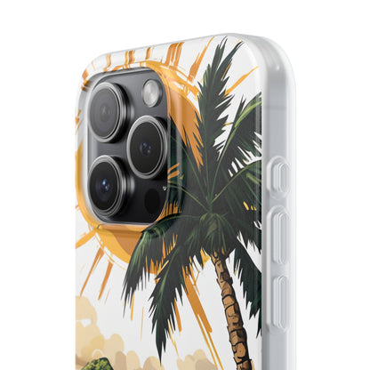 Sunny Palm Breeze iPhone 15 Pro Case - Soft